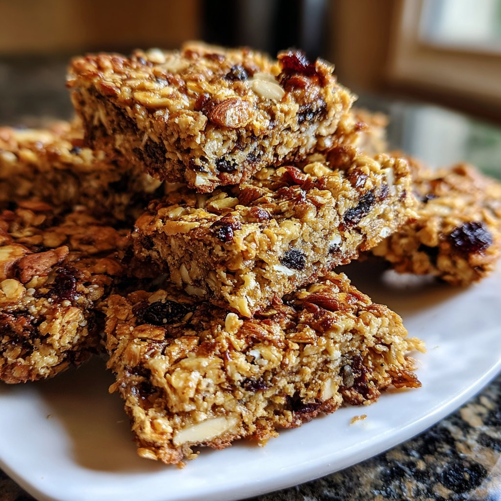 Vanilla Almond Oat Breakfast Squares