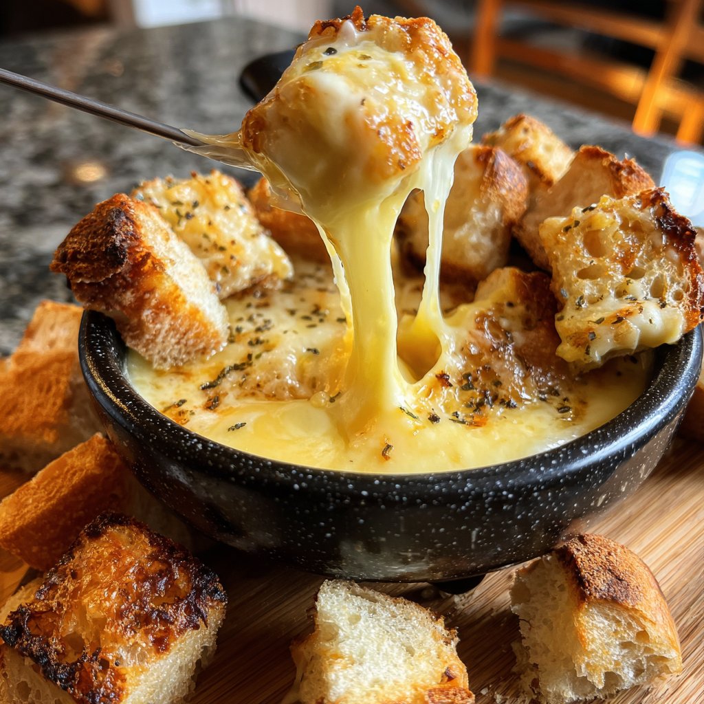 Fondue with Smoked Cheese
