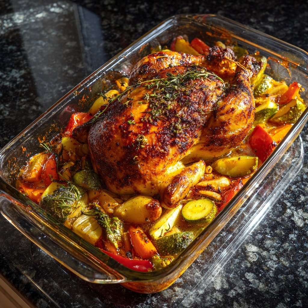 Rotisserie Chicken And Vegetable Bake