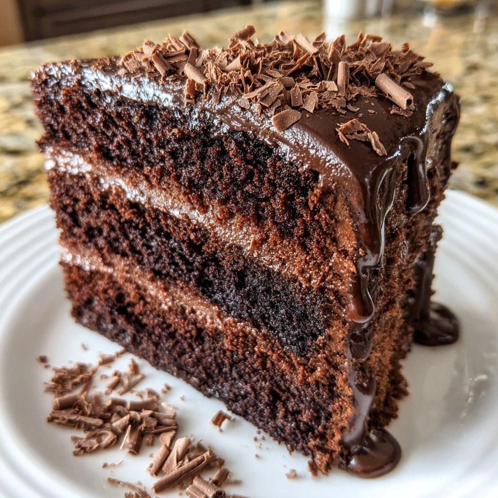 Chocolate Cake With Moist Cocoa Crumb