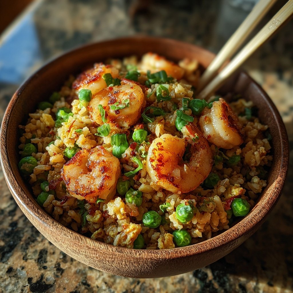 Easy Healthy Shrimp Fried Rice