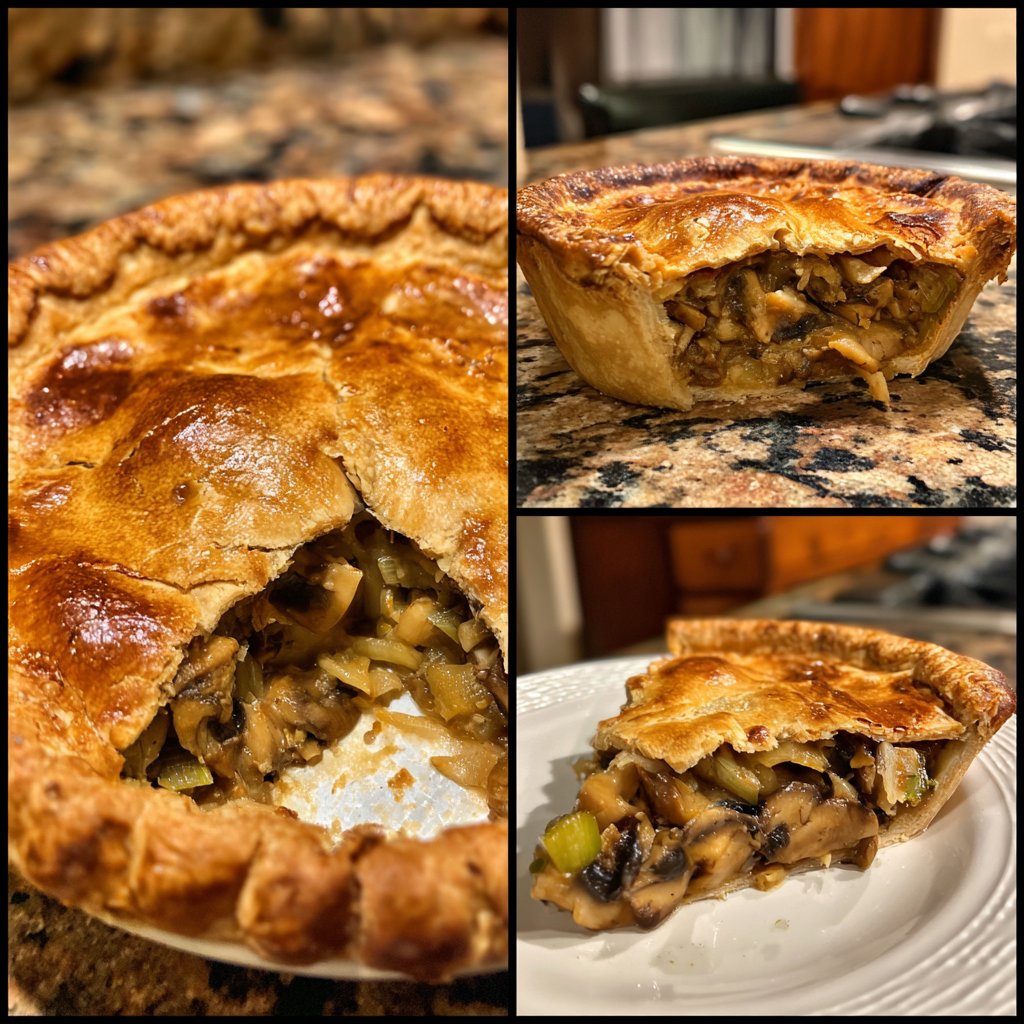 Sunday Mushroom and Leek Pie