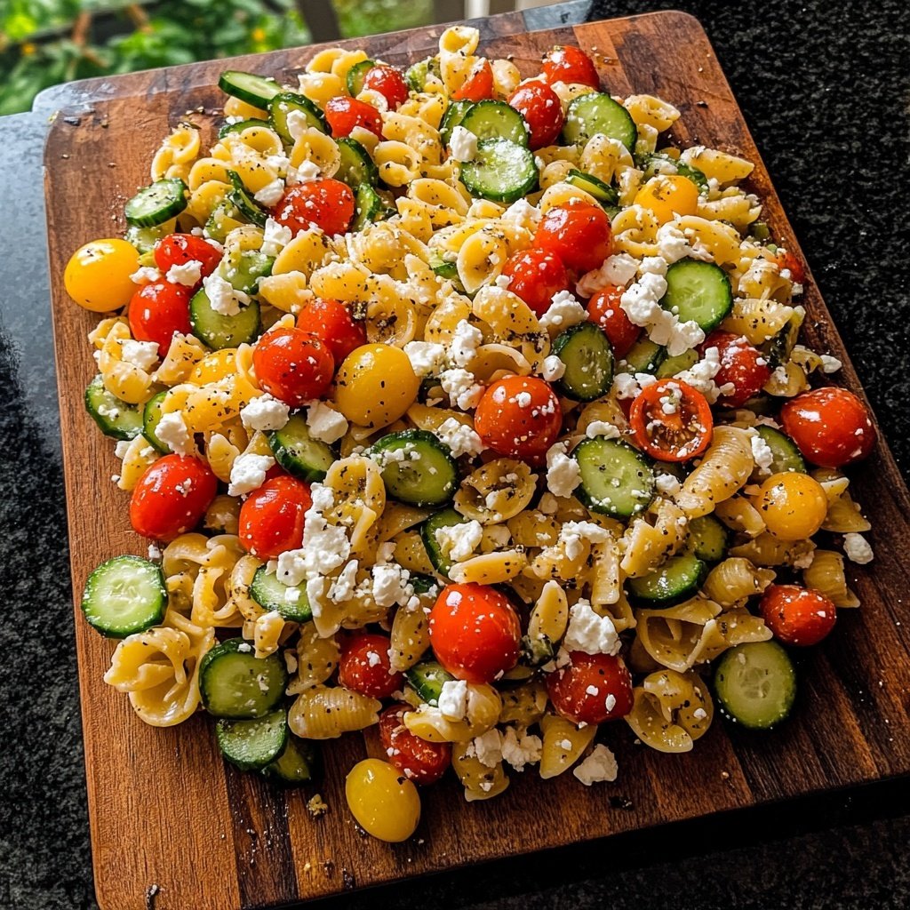 Quick Pasta Salad Lunch for Work