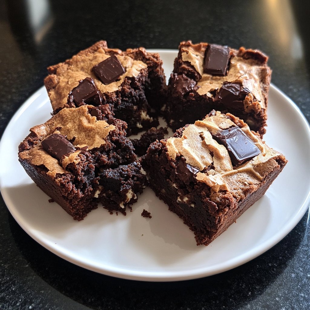 Cottage Cheese Brownies with Dark Chocolate Chunks