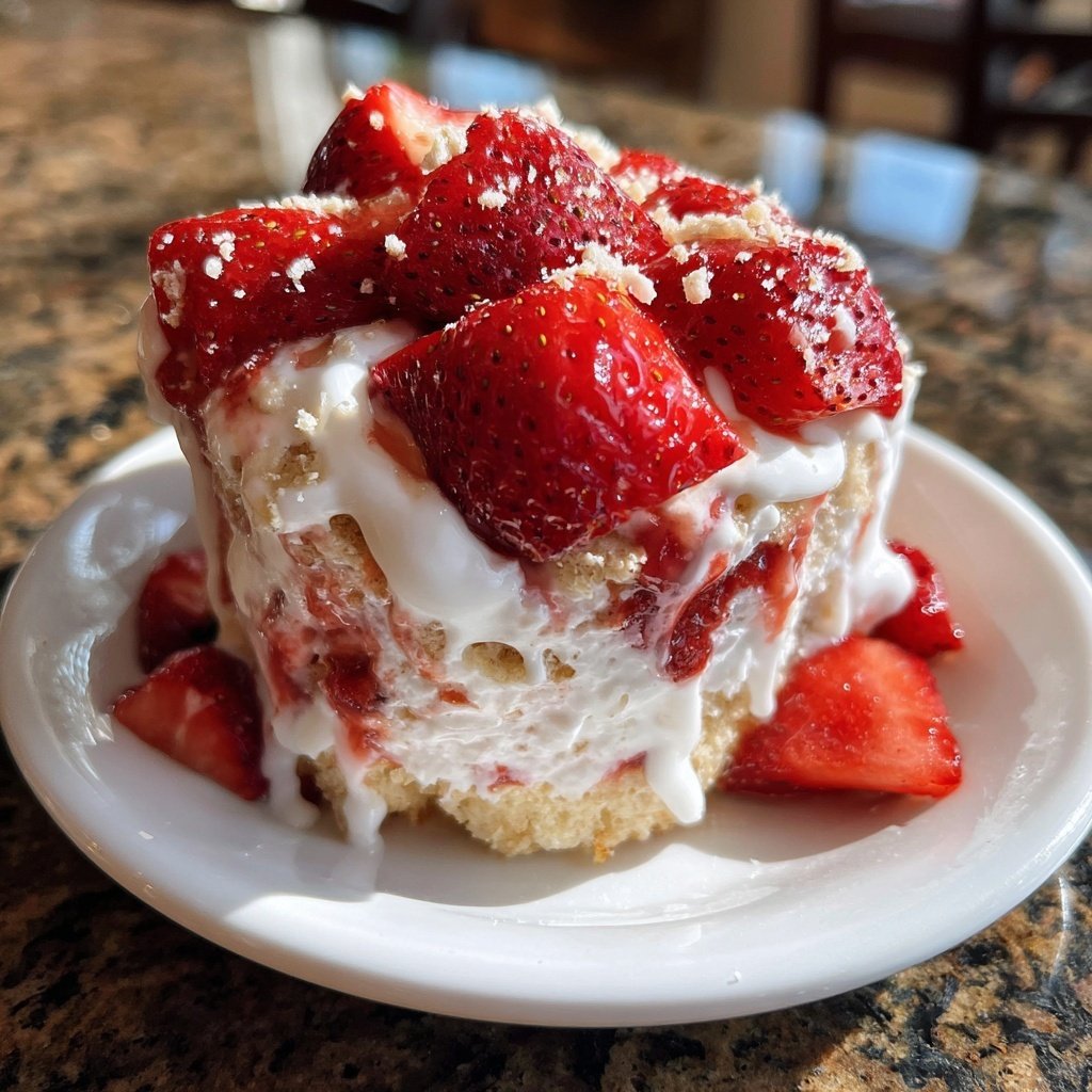 Strawberry Shortcake Overnight Oats
