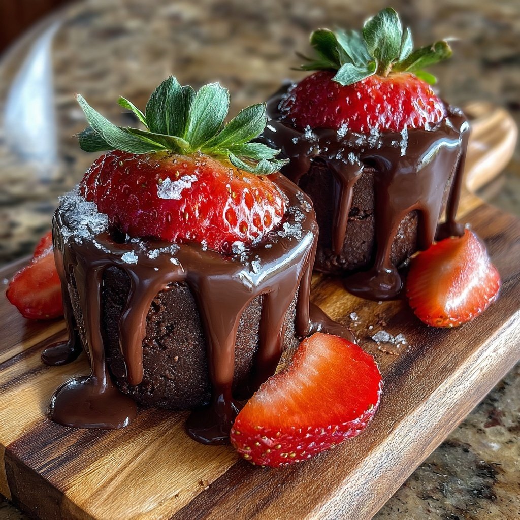 Chocolate Covered Strawberry Dessert Shooters