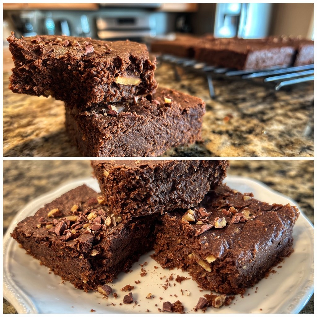 Cottage Cheese Brownies with Cocoa Nibs